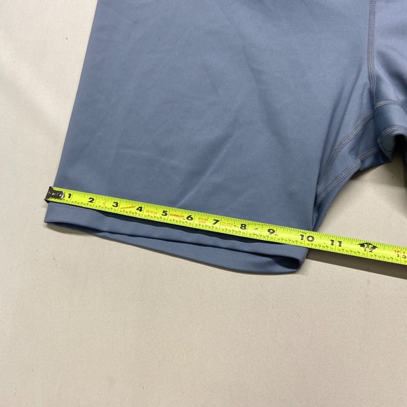 Nike Athletic Shorts 3X Womens Gray Dri Fit Stretch Logo Pull-On High Waist - Picture 6 of 15